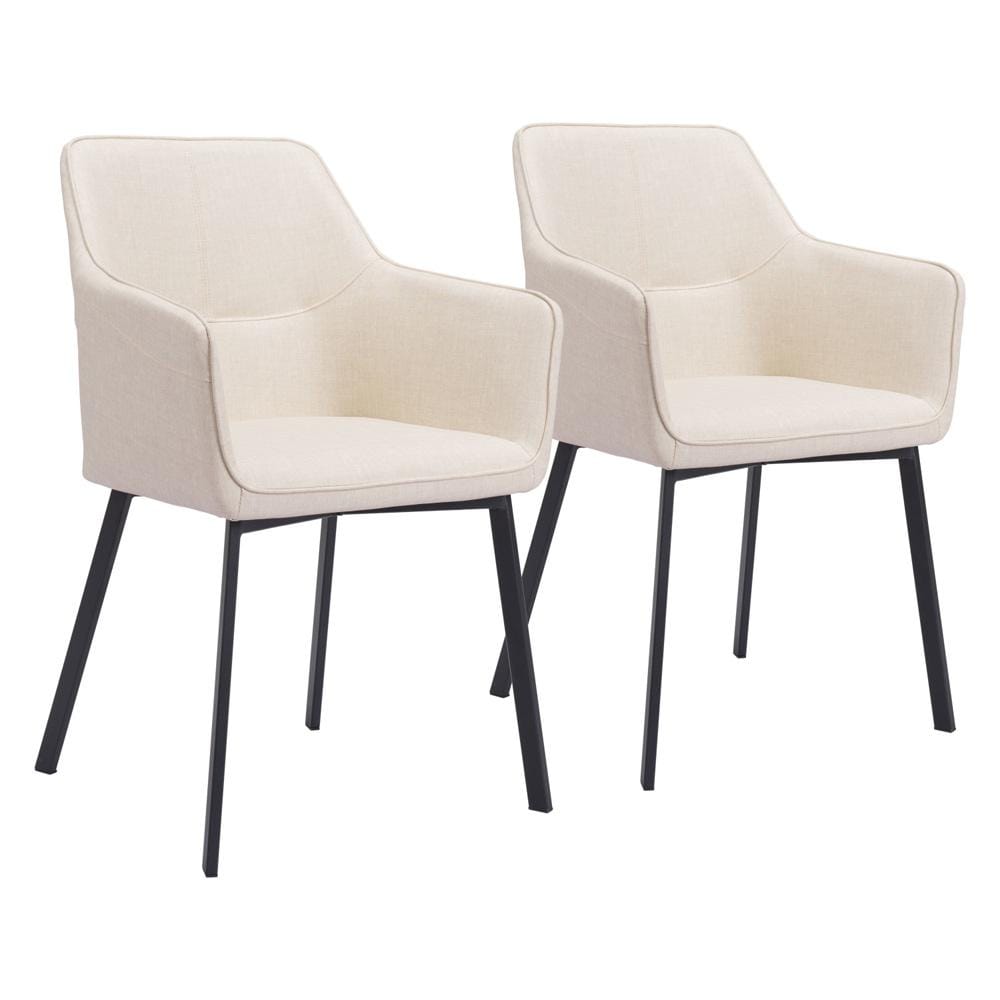 Zuo Modern - Adage Dining Chair (Set of 2) Beige - 109400 veiw 1