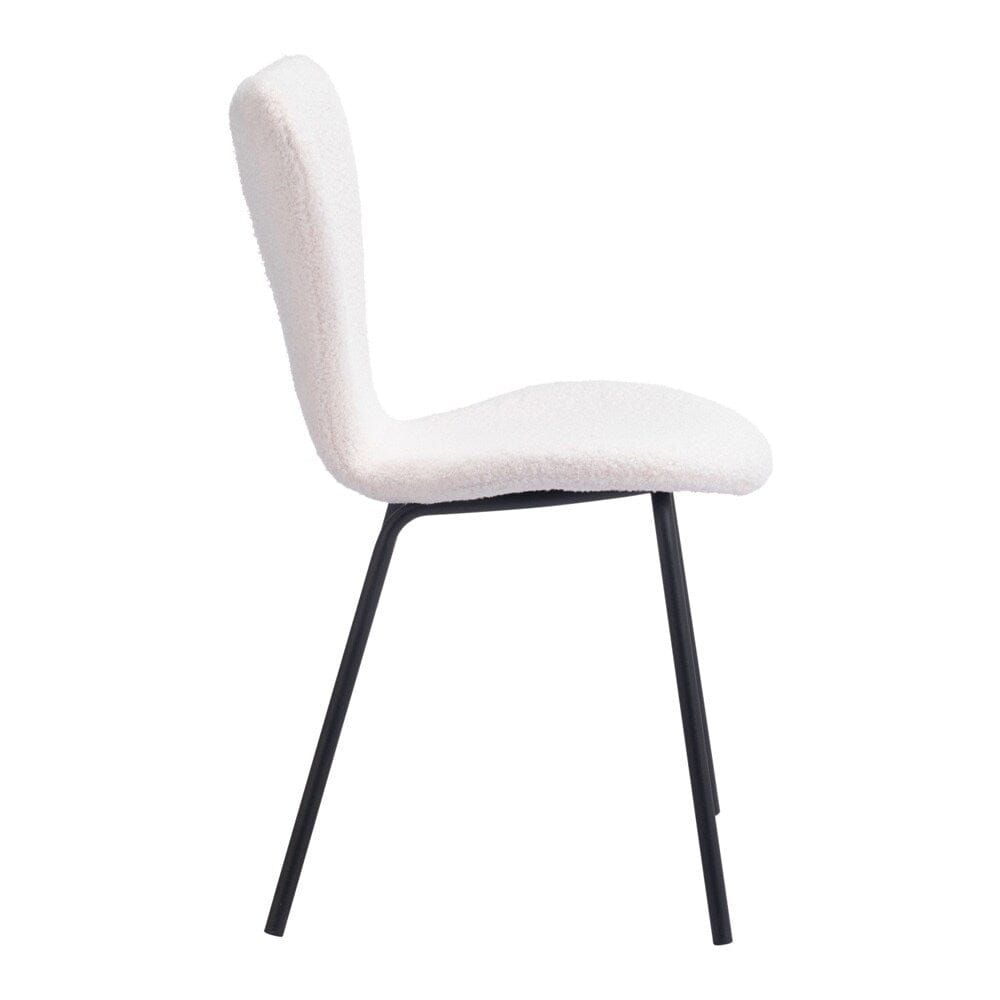Zuo Modern - Thibideaux Dining Chair (Set of 2) Ivory - 109658 veiw 2