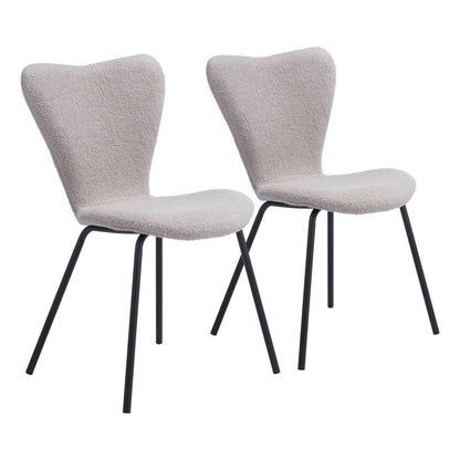 Zuo Modern - Thibideaux Dining Chair (Set of 2) Light Gray - 109659 veiw 1