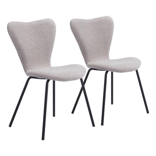 Zuo Modern - Thibideaux Dining Chair (Set of 2) Light Gray - 109659 veiw 1