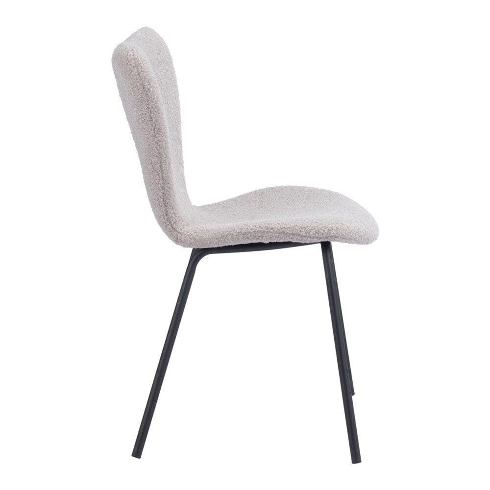 Zuo Modern - Thibideaux Dining Chair (Set of 2) Light Gray - 109659 veiw 2