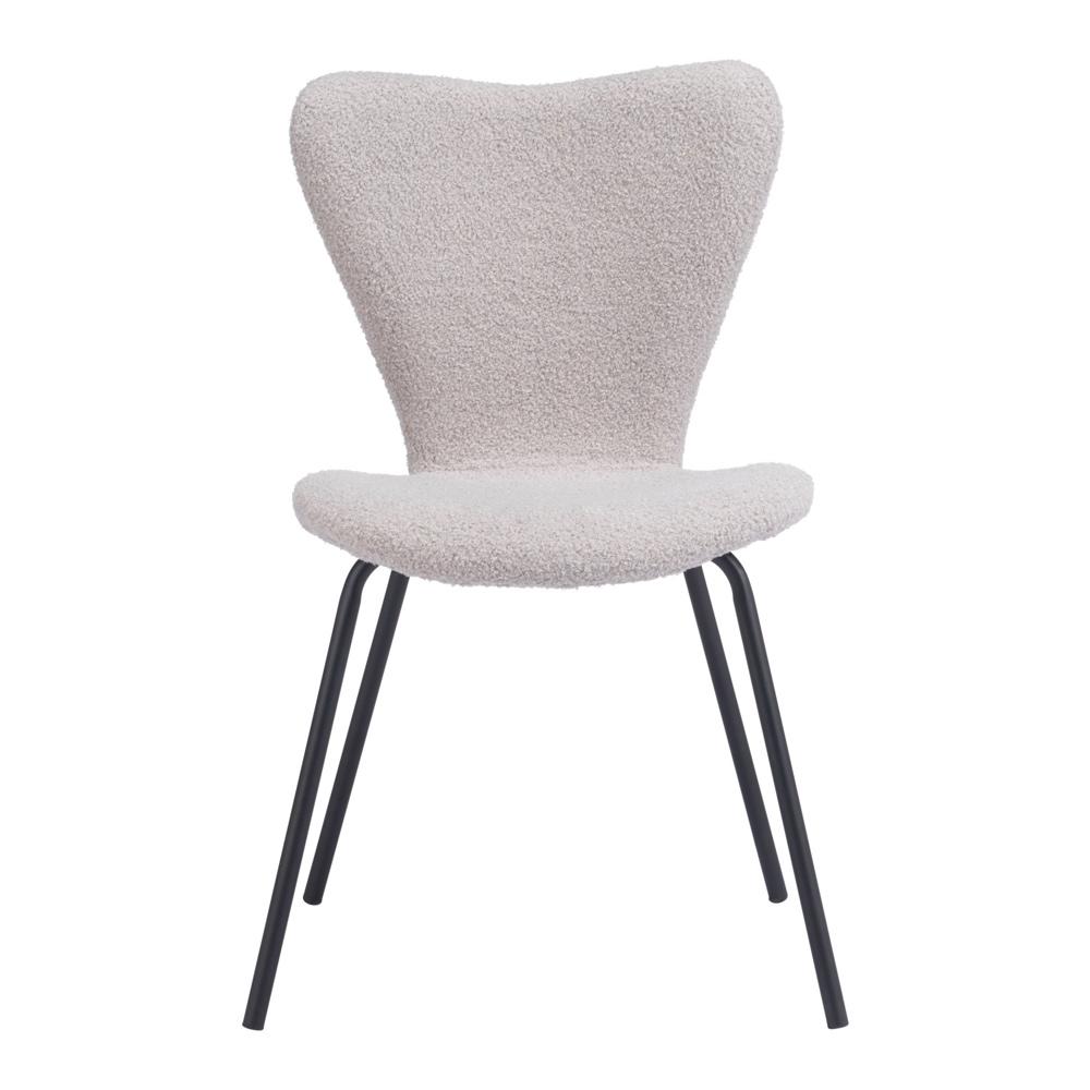 Zuo Modern - Thibideaux Dining Chair (Set of 2) Light Gray - 109659 veiw 3