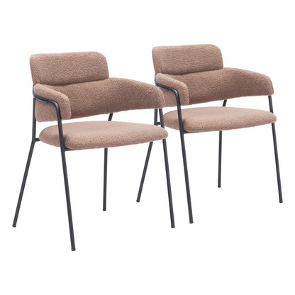 Zuo Modern - Marcel Dining Chair (Set of 2) Brown - 109664 veiw 1