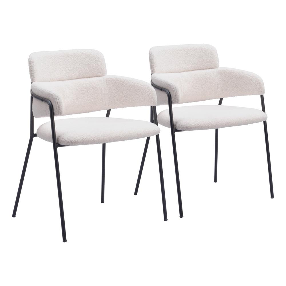 Zuo Modern - Marcel Dining Chair (Set of 2) Cream - 109663 veiw 1