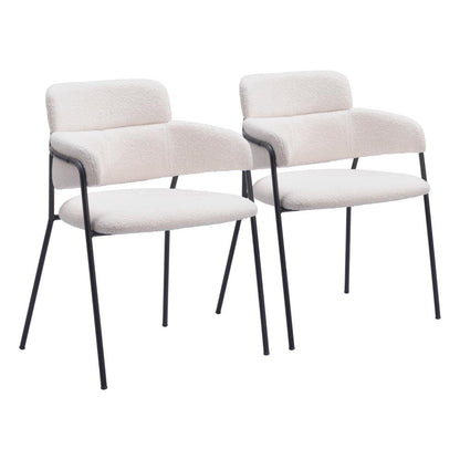 Zuo Modern - Marcel Dining Chair (Set of 2) Cream - 109663 veiw 1