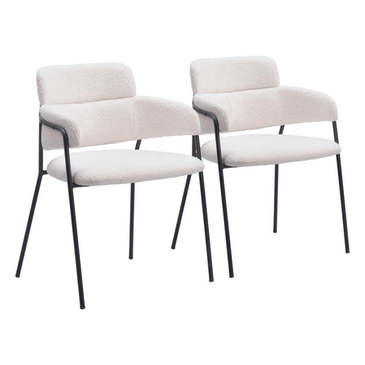 Zuo Modern - Marcel Dining Chair (Set of 2) Cream - 109663 veiw 1