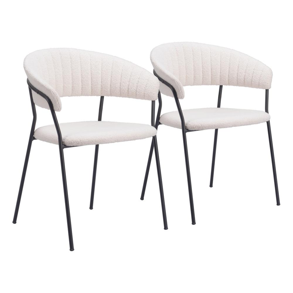Zuo Modern - Josephine Dining Chair (Set of 2) Cream - 109669 veiw 1