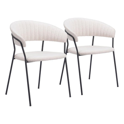 Zuo Modern - Josephine Dining Chair (Set of 2) Cream - 109669 veiw 1