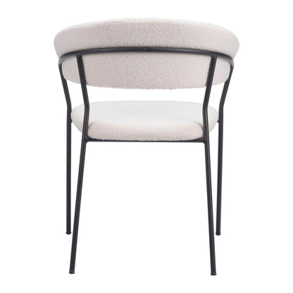 Zuo Modern - Josephine Dining Chair (Set of 2) Cream - 109669 veiw 4
