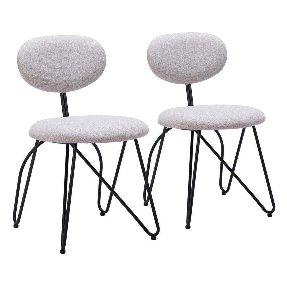 Zuo Modern - Novi Dining Chair (Set of 2) Dove Gray - 110017 veiw 1