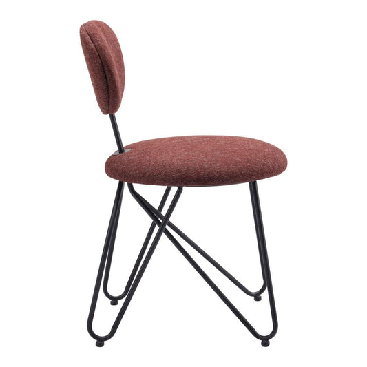 Zuo Modern - Novi Dining Chair (Set of 2) Maroon Brown - 110018 veiw 2
