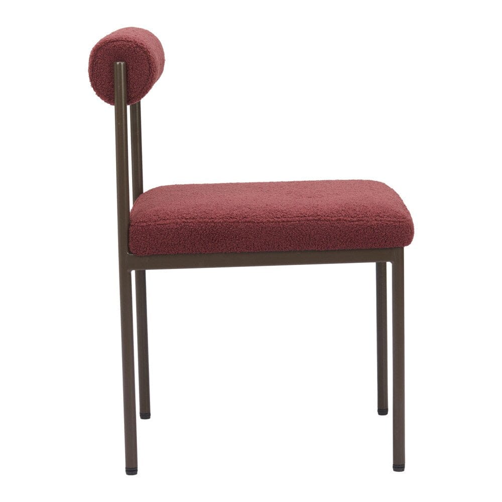 Zuo Modern - Livorno Dining Chair Red & Bronze - 110103 veiw 2