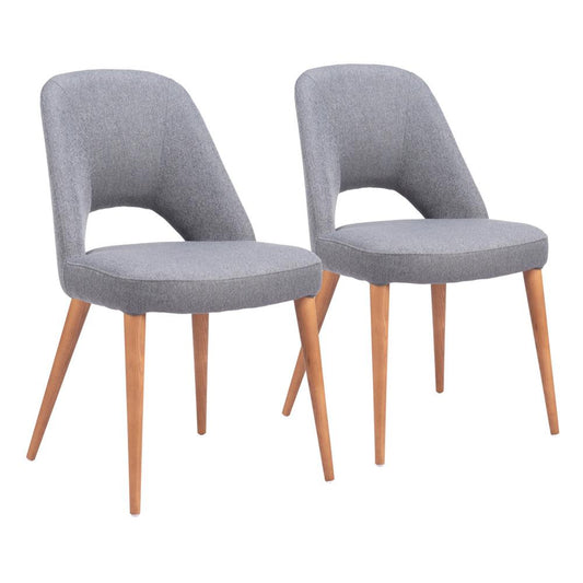 Zuo Modern - Leith Dining Chair (Set of 2) Gray - 110122 veiw 1