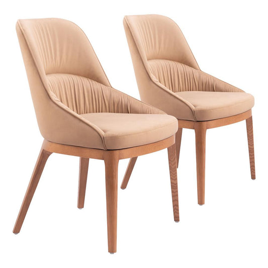 Zuo Modern - Ayr Dining Chair (Set of 2) Tan - 110127 veiw 1