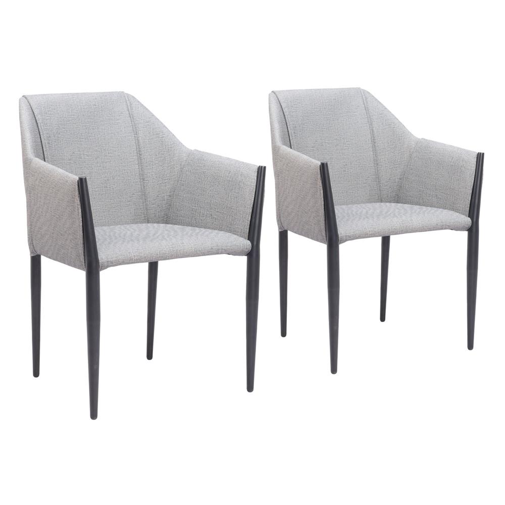 Zuo Modern - Andover Dining Chair (Set of 2) Slate Gray - 110167 veiw 1