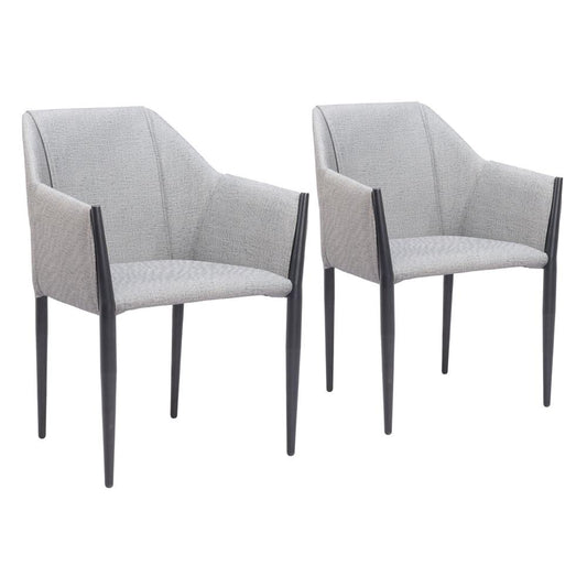 Zuo Modern - Andover Dining Chair (Set of 2) Slate Gray - 110167 veiw 1