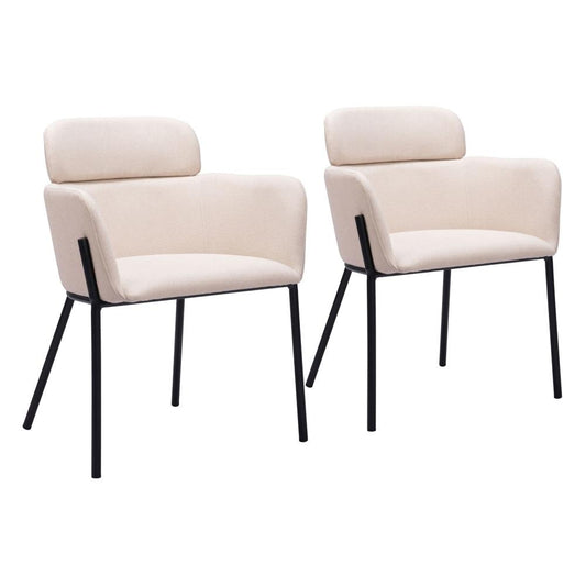 Zuo Modern - Bremor Dining Chair (Set of 2) Beige - 110172 veiw 1