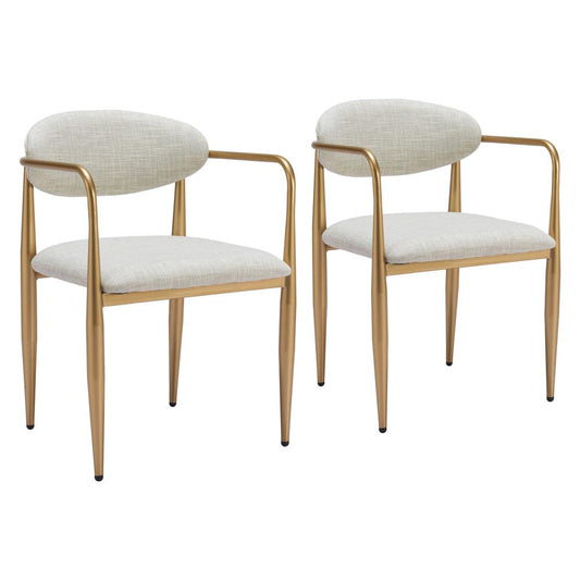 Zuo Modern - Zens Dining Chair (Set of 2) Quill Gray - 110207 veiw 1