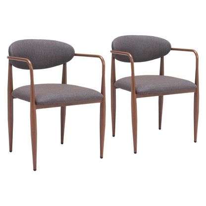 Zuo Modern - Zens Dining Chair (Set of 2) Truffle Gray - 110208 veiw 1