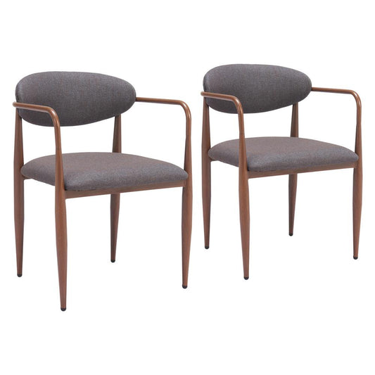 Zuo Modern - Zens Dining Chair (Set of 2) Truffle Gray - 110208 veiw 1