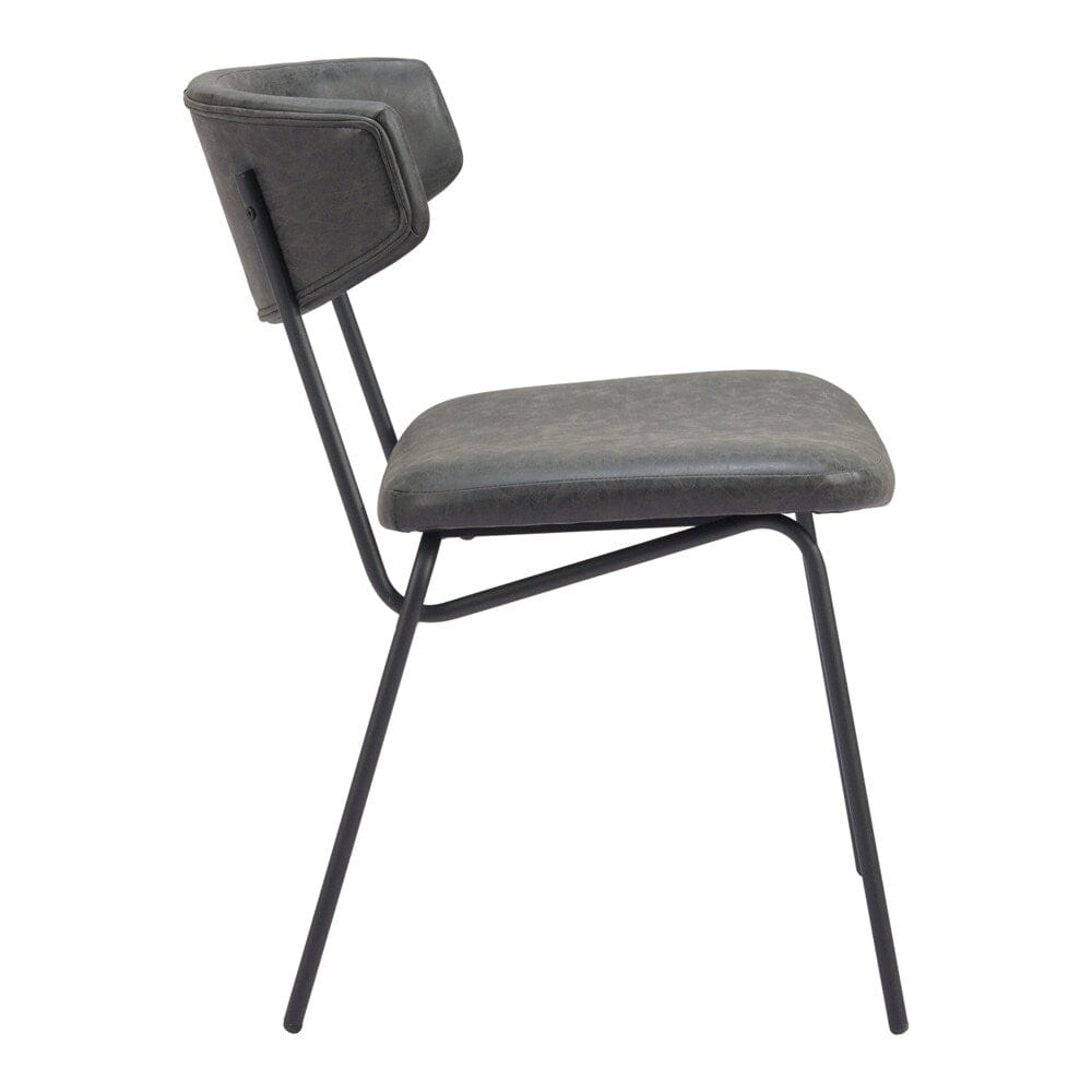 Zuo Modern - Charon Dining Chair (Set of 2) Vintage Black - 110259 veiw 2