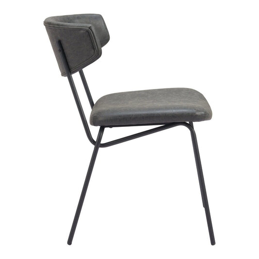 Zuo Modern - Charon Dining Chair (Set of 2) Vintage Black - 110259 veiw 2