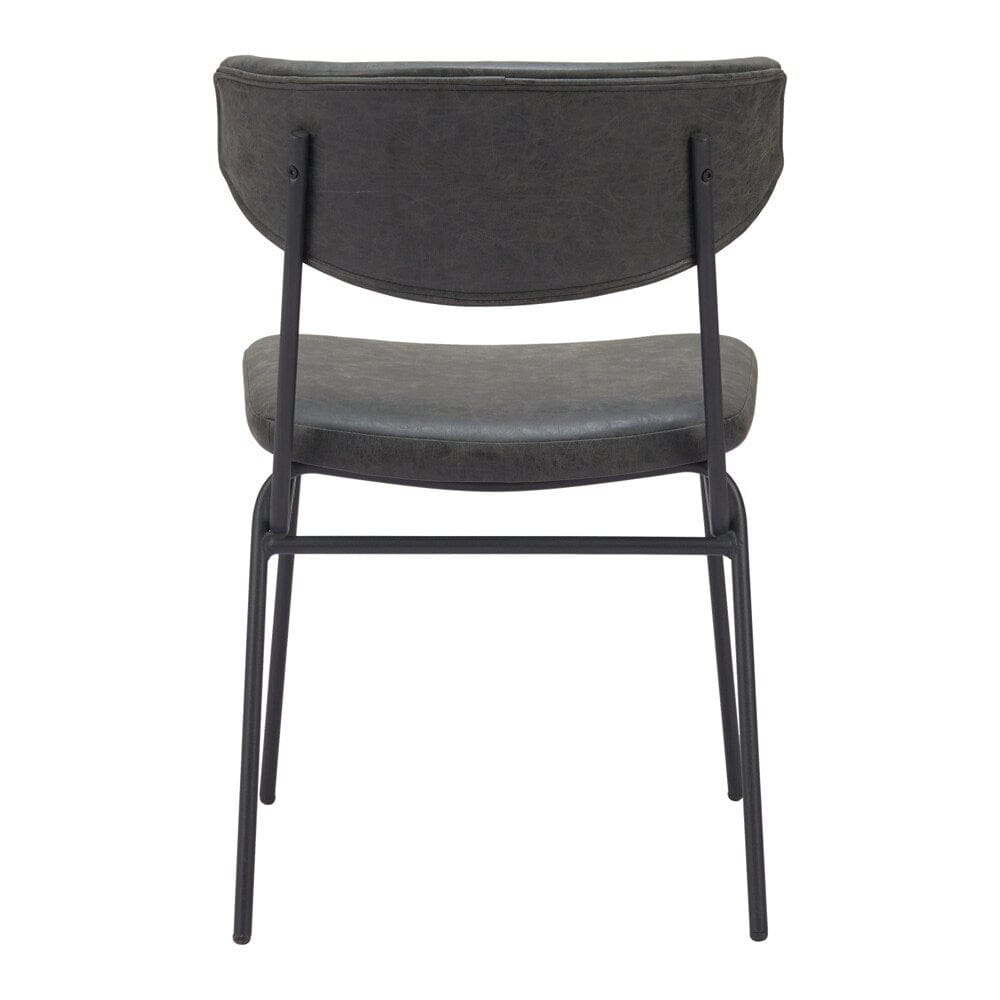 Zuo Modern - Charon Dining Chair (Set of 2) Vintage Black - 110259 veiw 4