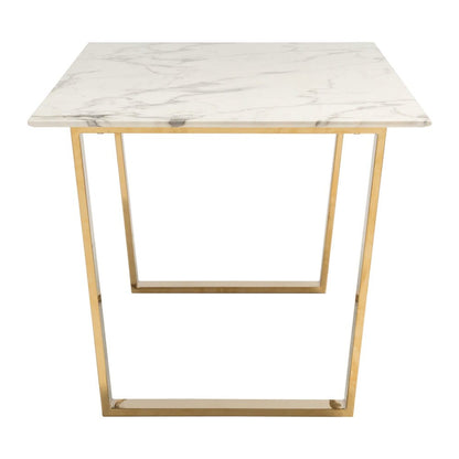 Zuo Modern - Atlas Dining Table White & Gold - 100652 veiw 2
