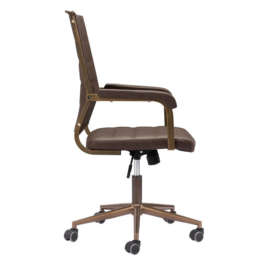 Zuo Modern - Auction Office Chair Espresso - 109022 veiw 2