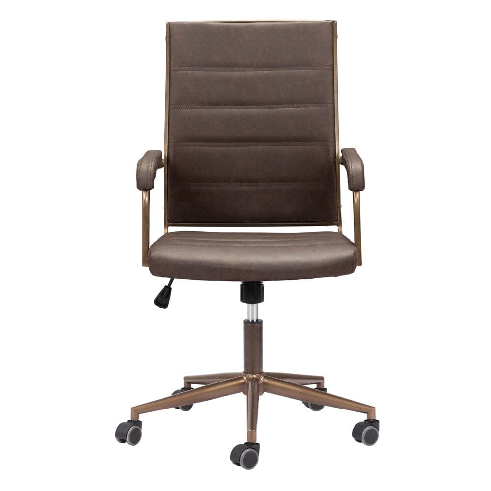 Zuo Modern - Auction Office Chair Espresso - 109022 veiw 3