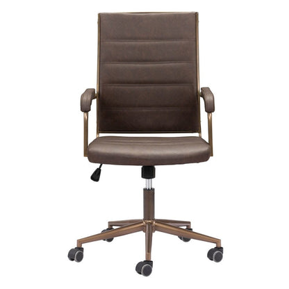 Zuo Modern - Auction Office Chair Espresso - 109022 veiw 3