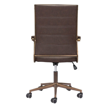 Zuo Modern - Auction Office Chair Espresso - 109022 veiw 4