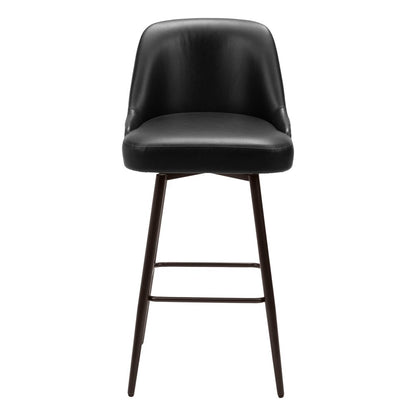 Zuo Modern - Keppel Swivel Barstool Black & Bronze - 109975 veiw 3