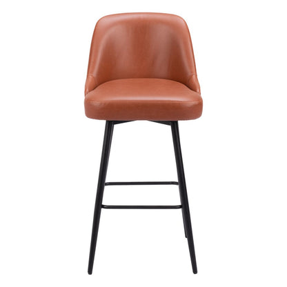Zuo Modern - Keppel Swivel Barstool Brown - 109974 veiw 3