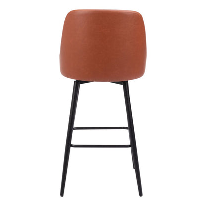 Zuo Modern - Keppel Swivel Barstool Brown - 109974 veiw 4