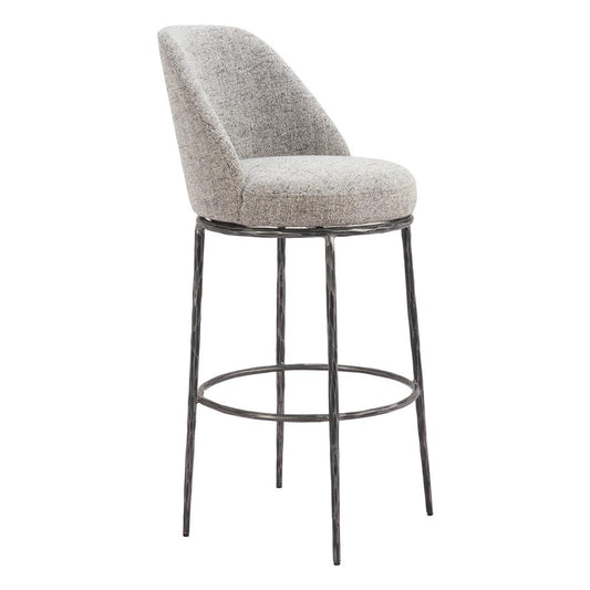 Zuo Modern - Nordhavn Swivel Barstool Gray - 110273 veiw 1