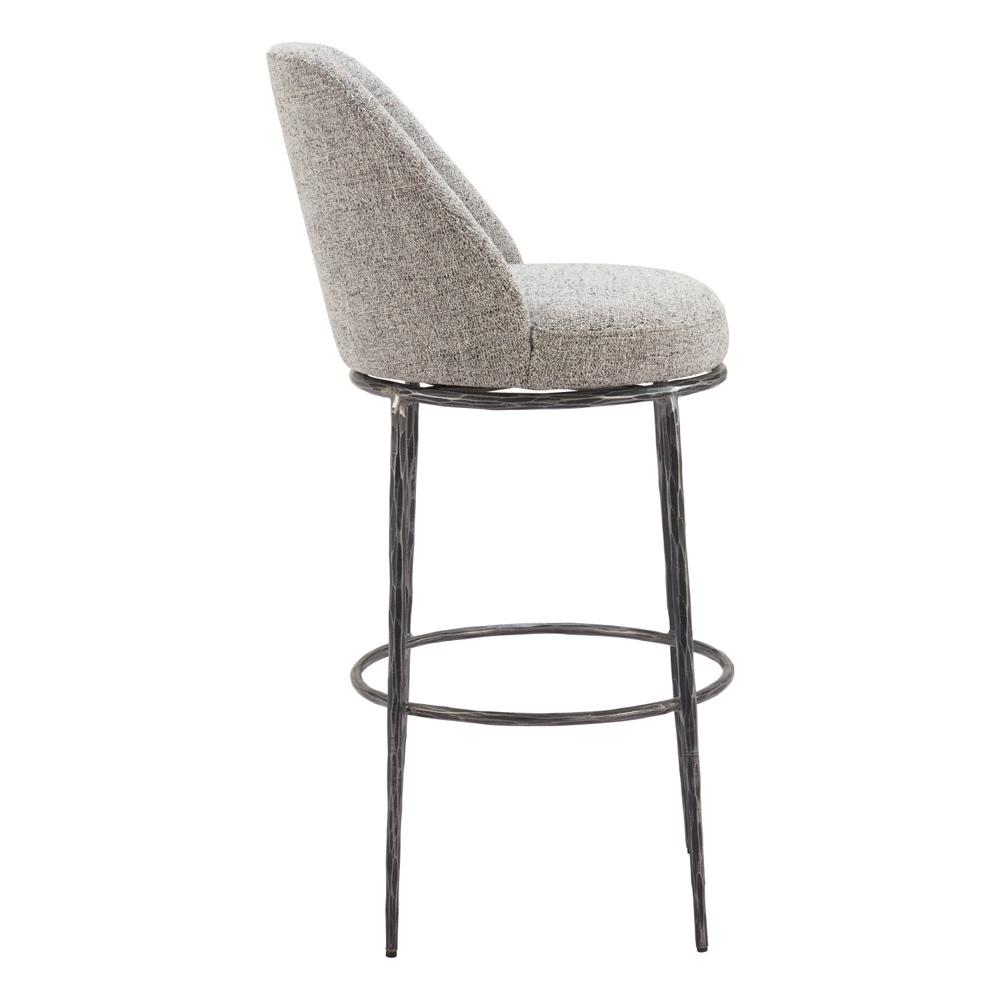 Zuo Modern - Nordhavn Swivel Barstool Gray - 110273 veiw 2