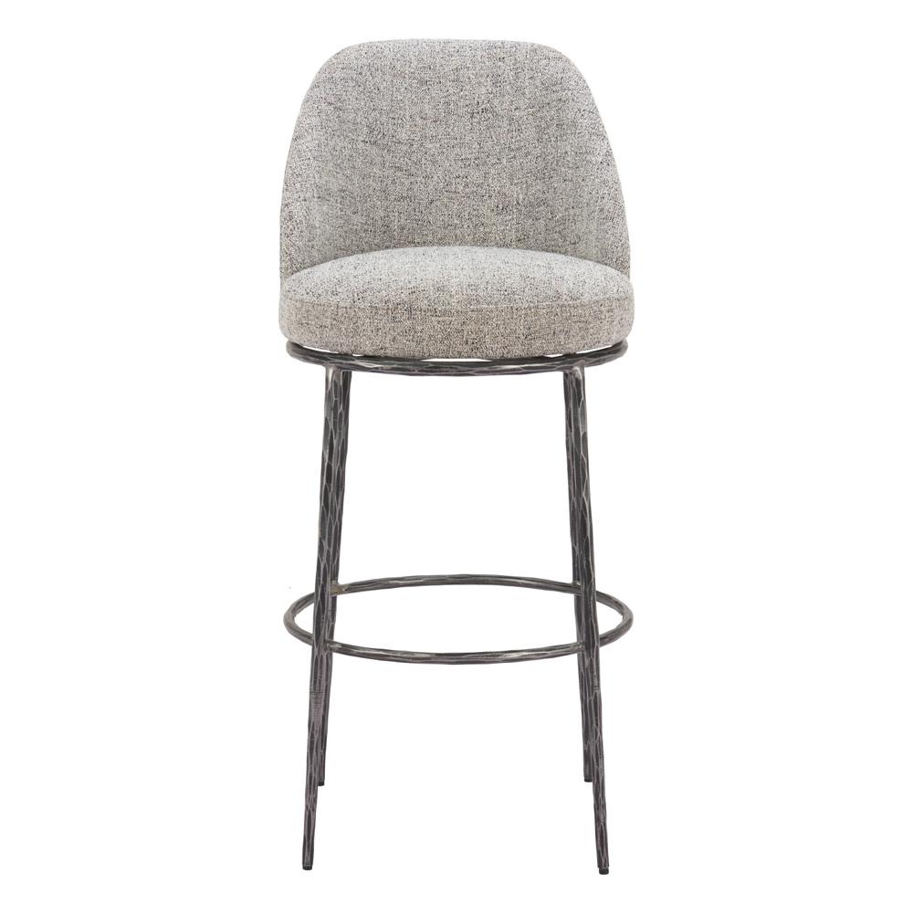 Zuo Modern - Nordhavn Swivel Barstool Gray - 110273 veiw 3