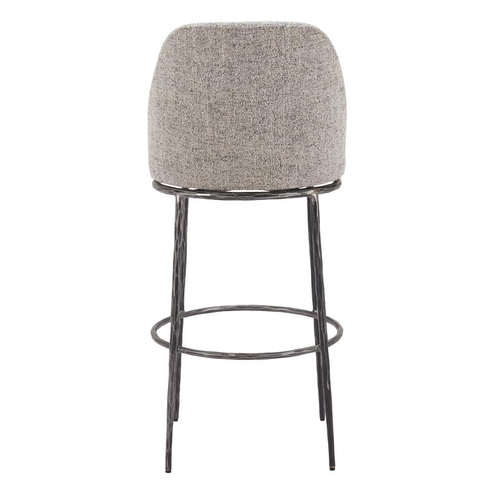 Zuo Modern - Nordhavn Swivel Barstool Gray - 110273 veiw 4