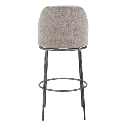 Zuo Modern - Nordhavn Swivel Barstool Gray - 110273 veiw 4