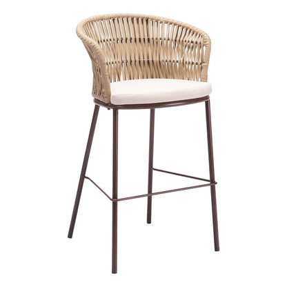 Zuo Modern - Freycinet Barstool Natural - 703990 veiw 1