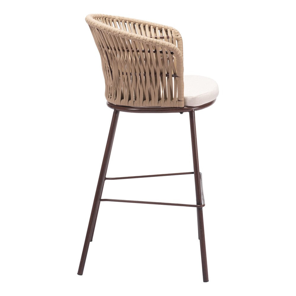 Zuo Modern - Freycinet Barstool Natural - 703990 veiw 2