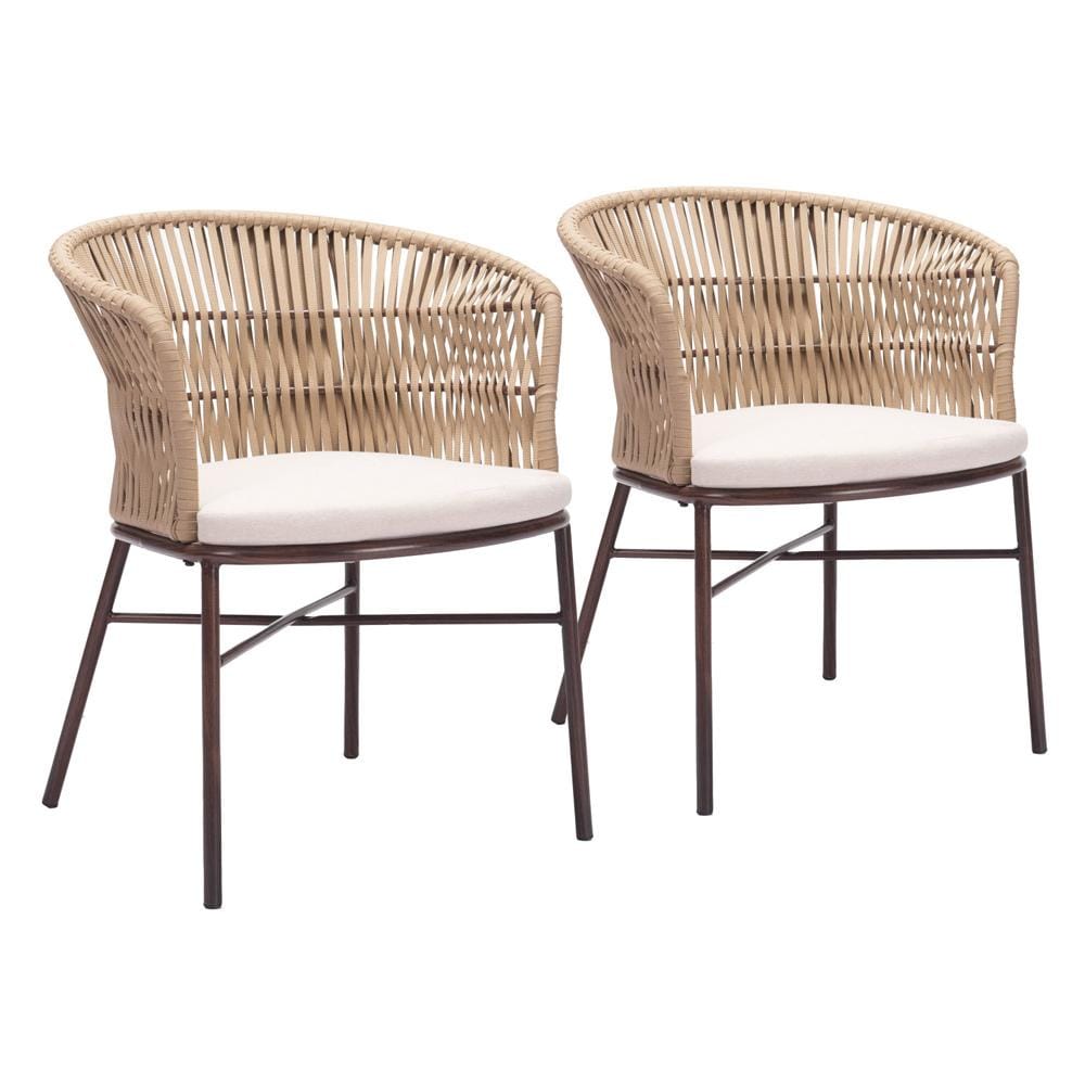 Zuo Modern - Freycinet Dining Chair (Set of 2) Natural - 703988 veiw 1