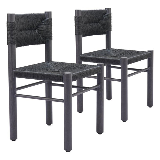 Zuo Modern - Iska Dining Chair (Set of 2) Black - 704049 veiw 1