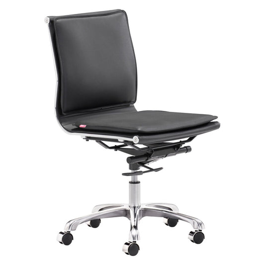 Zuo Modern - Lider Plus Armless Office Chair Black - 215218 veiw 1