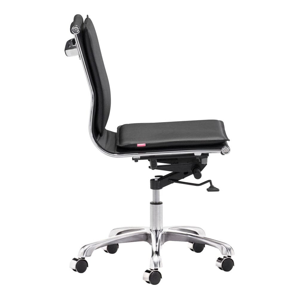 Zuo Modern - Lider Plus Armless Office Chair Black - 215218 veiw 2
