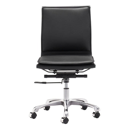 Zuo Modern - Lider Plus Armless Office Chair Black - 215218 veiw 3