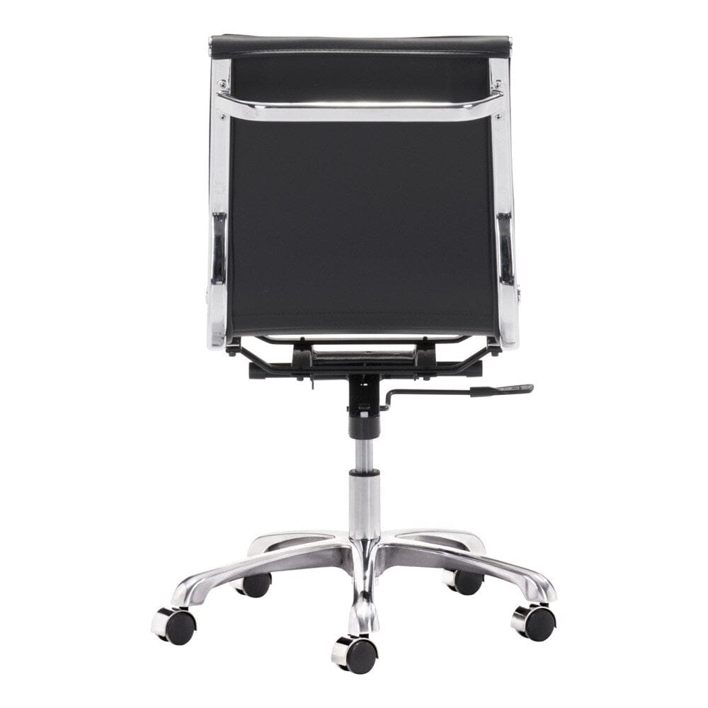 Zuo Modern - Lider Plus Armless Office Chair Black - 215218 veiw 4