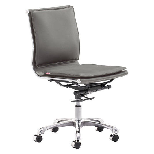 Zuo Modern - Lider Plus Armless Office Chair Gray - 215233 veiw 1