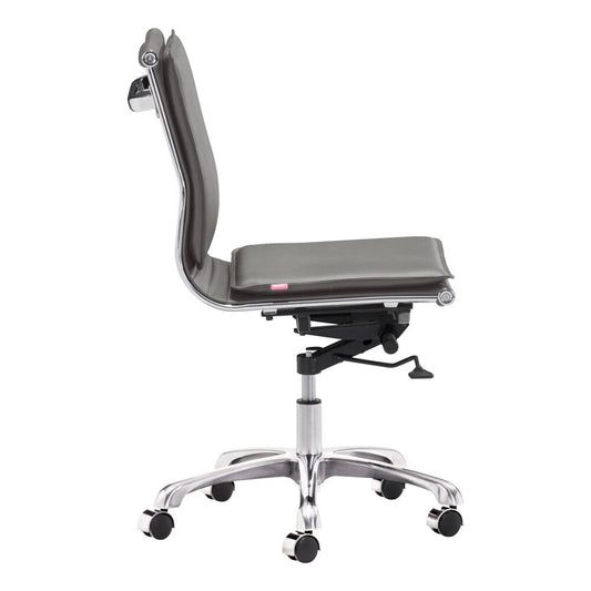 Zuo Modern - Lider Plus Armless Office Chair Gray - 215233 veiw 2